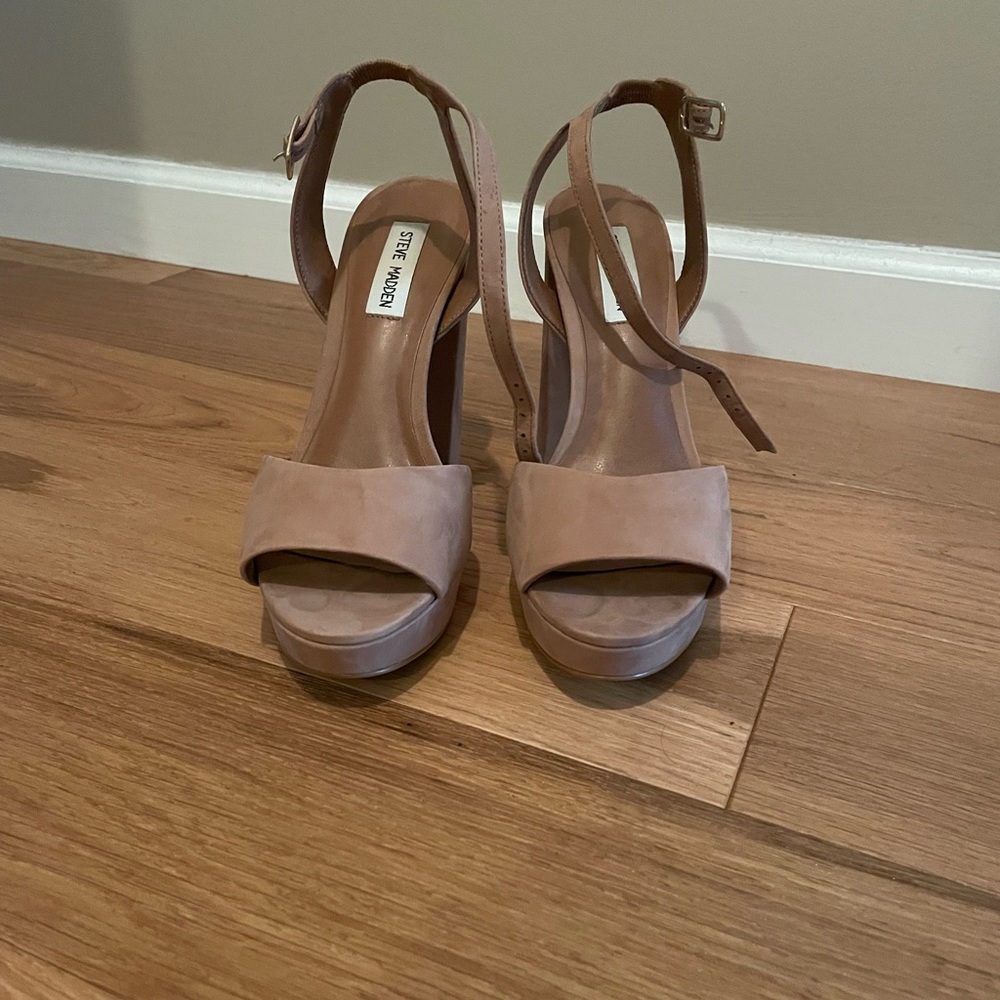 Steve Madden Camel Nubuck Platforms - image 4